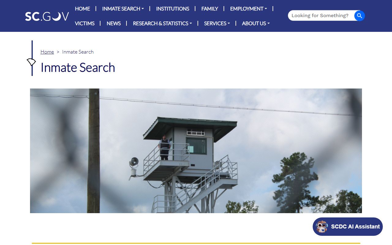 Dillon County inmate records through SCDC inmate search