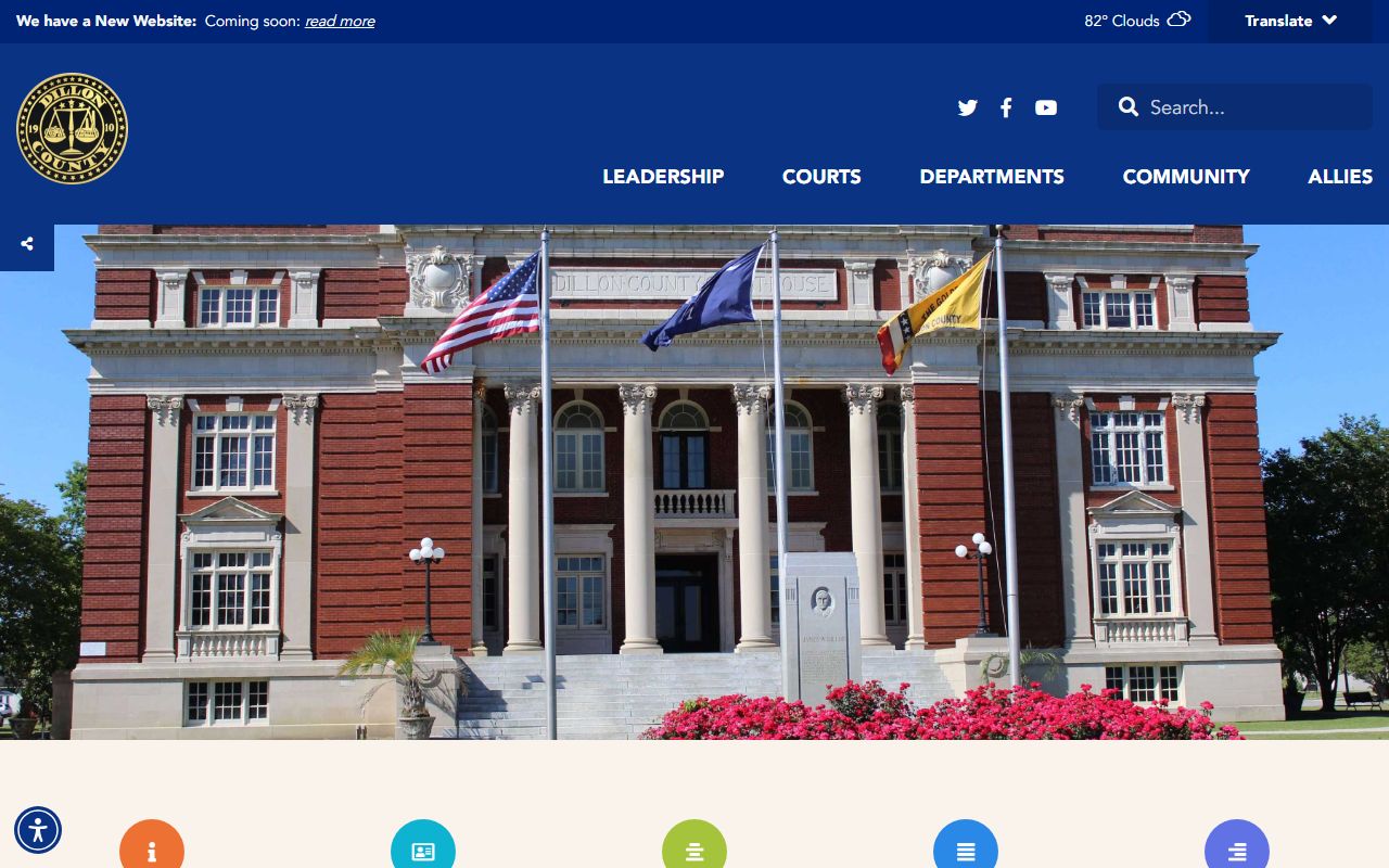 Dillon County court records government homepage